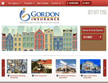 Tablet Screenshot of gordoninsurance.com